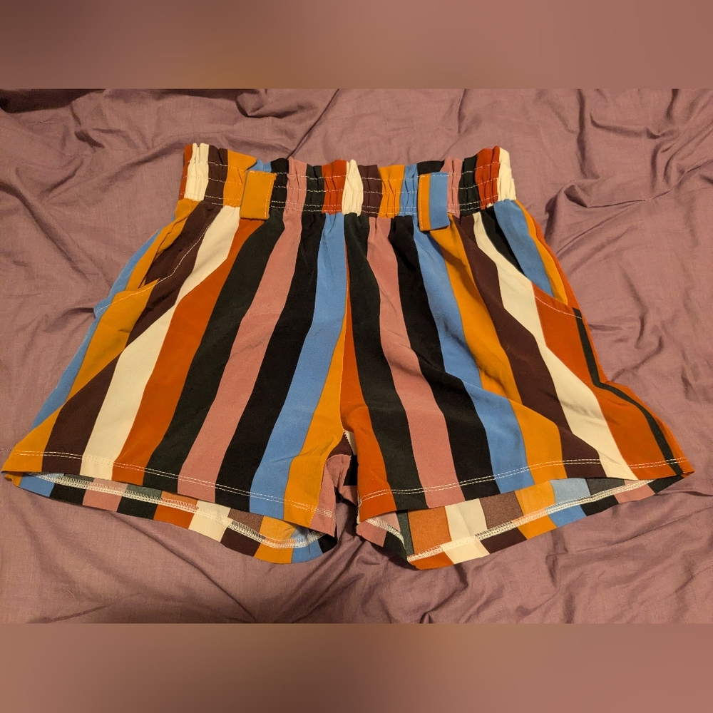 Striped Multicolor Women's Shorts